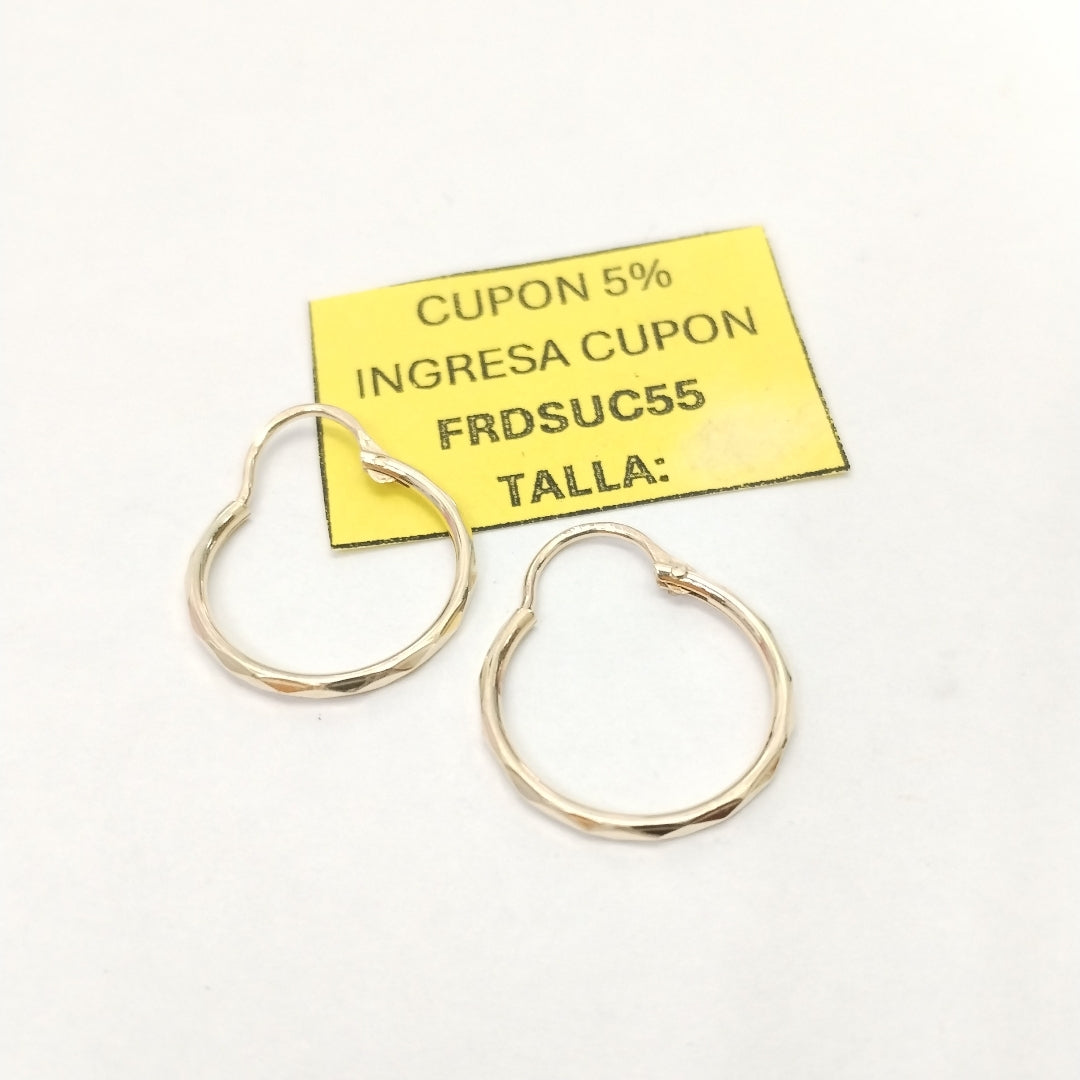 ARRACADAS PAR ORO 14 K 1,10 GRMS (SEMINUEVO)