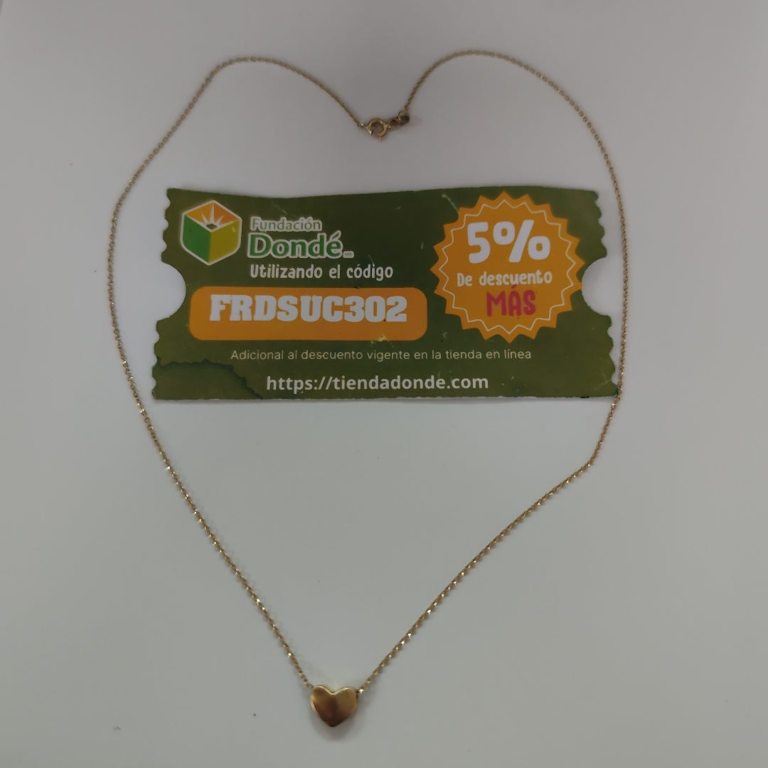 CADENA, DIJE ORO 14 K 2.2 GRMS (SEMINUEVO)