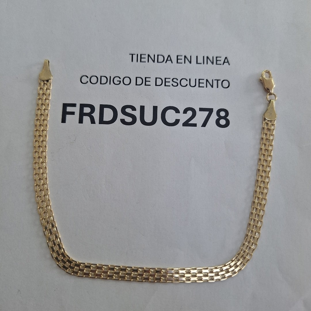 PULSERA ESPECIAL 10K 21 CM 4.4 GR (NUEVO)