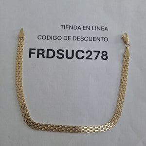 PULSERA ESPECIAL 10K 21 CM 4.4 GR (NUEVO)