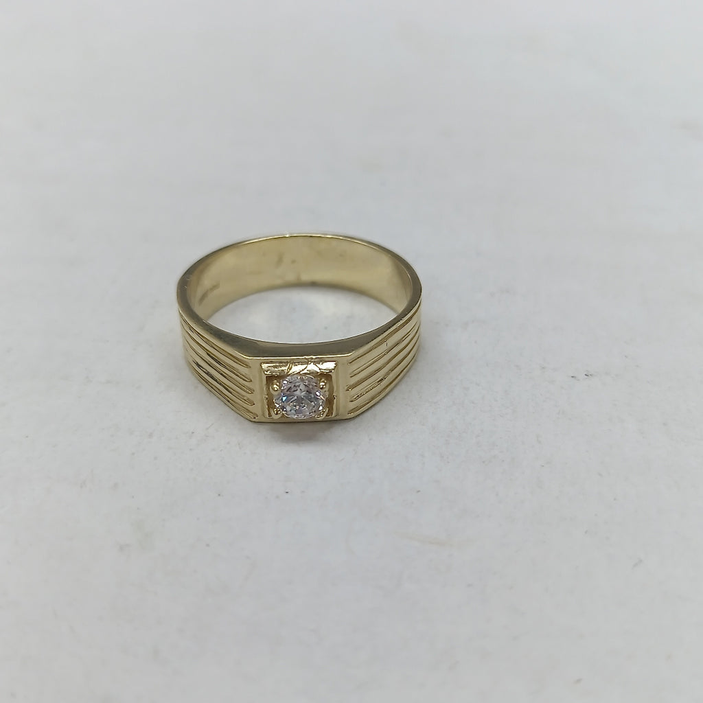 ANILLOS CON CIRCONIA 14K TALLA 9 4.1 GR (NUEVO)