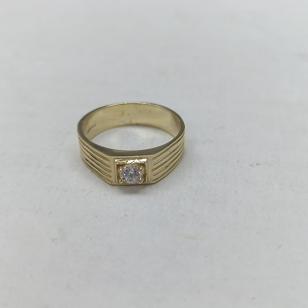 ANILLOS CON CIRCONIA 14K TALLA 9 4.1 GR (NUEVO)