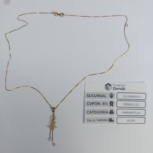 CADENA, DIJE ORO 14 K 2 GRMS (SEMINUEVO)