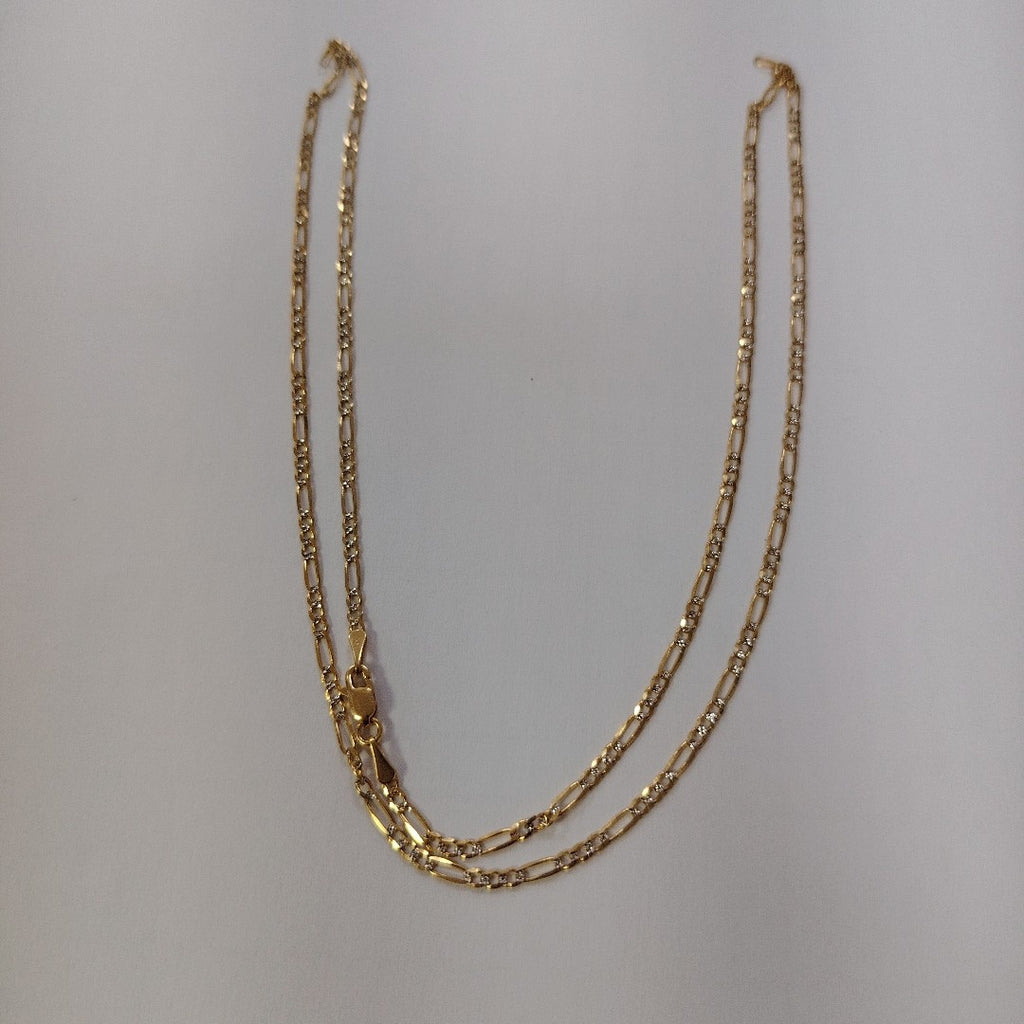 CADENA 3X1 DIAMANTADA 14K 60 CM 5 GR (NUEVO)