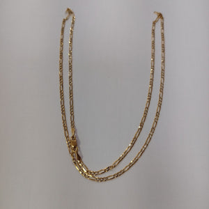 CADENA 3X1 DIAMANTADA 14K 60 CM 5 GR (NUEVO)