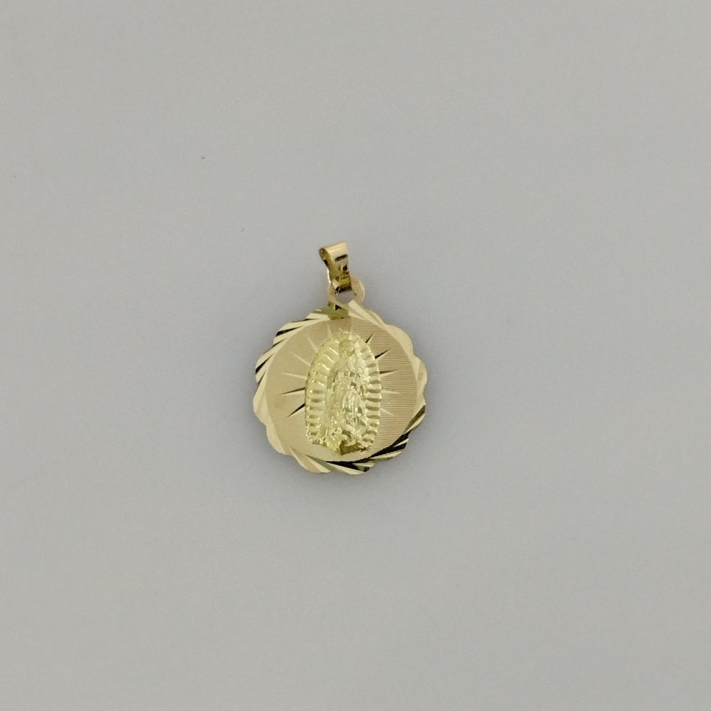 DIJE MEDALLA RELIGIOSA 14K 0.8 GR (NUEVO)
