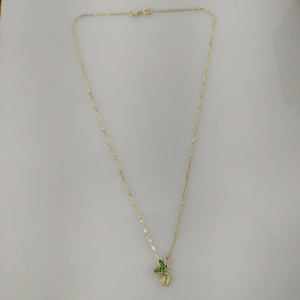 CADENA TEJIDO GARGANTILLA CON DIJE MARIPOSAS CIRCONIAS Y PIEDRAS DE COLOR 14K 45 CM 2 GR (NUEVO)