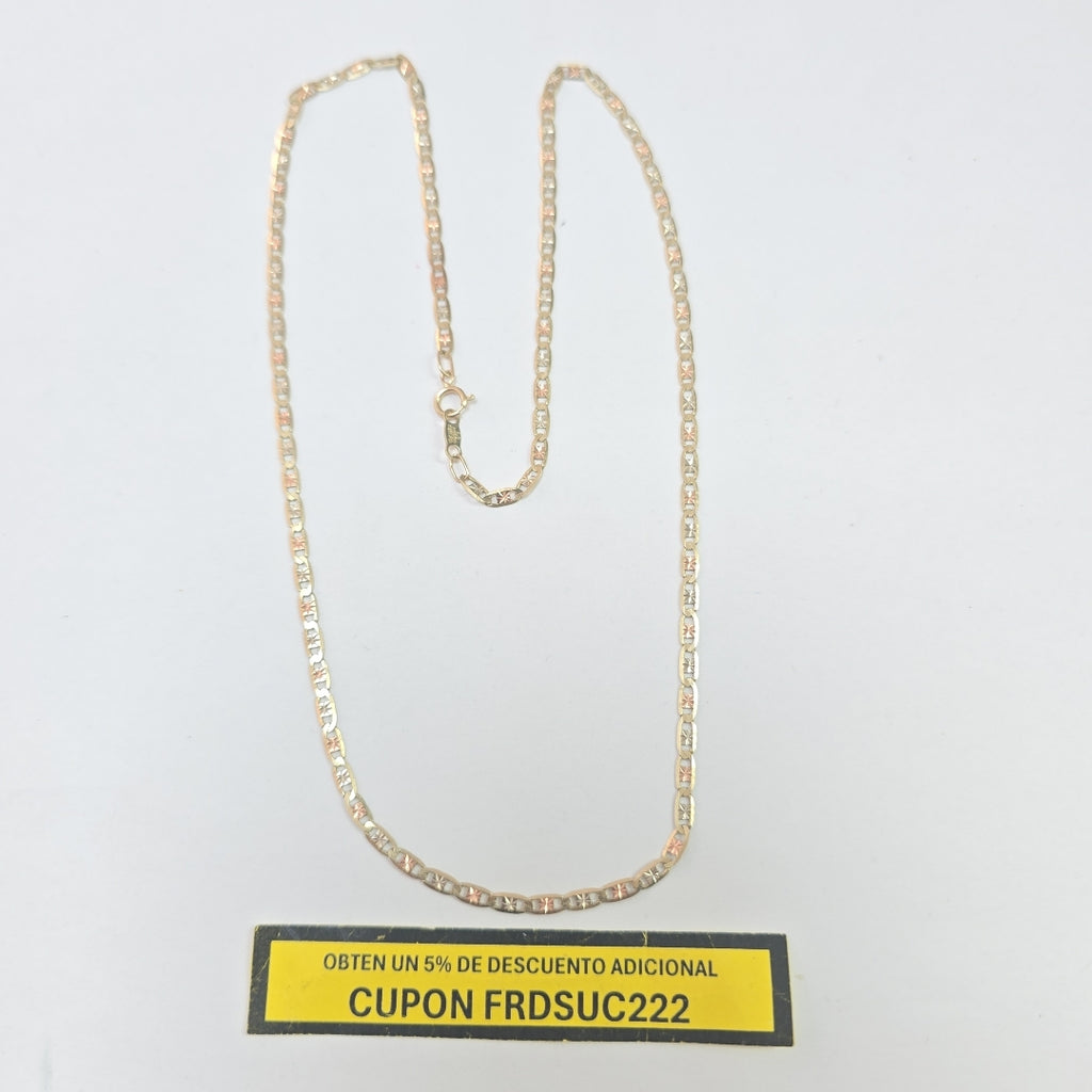 CADENA ORO COMBINADO 10 K 4,30 GRMS (SEMINUEVO)