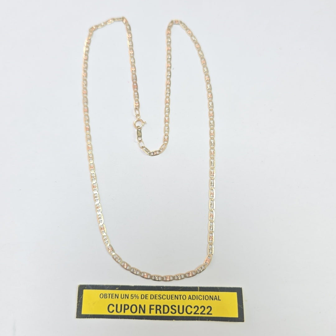 CADENA ORO COMBINADO 10 K 4,30 GRMS (SEMINUEVO)