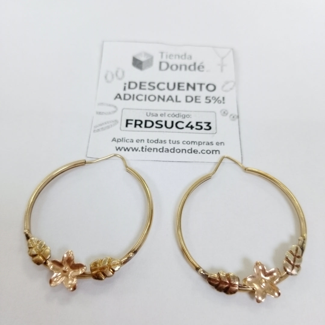 ARRACADAS PAR ORO 14 K 5,00 GRMS (SEMINUEVO)