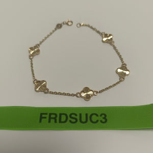PULSERA ESPECIAL 14K 18 CM 3 GR (NUEVO)