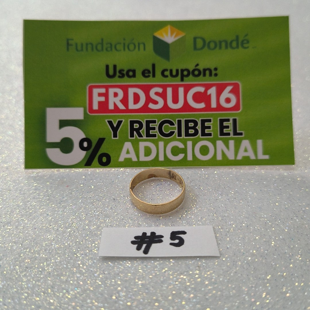 ARGOLLA ORO 10 K 1,20 GRMS (SEMINUEVO)