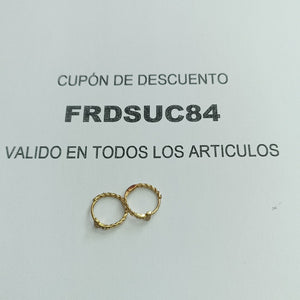 ARRACADAS PAR ORO 10 K 1 GRMS (SEMINUEVO)