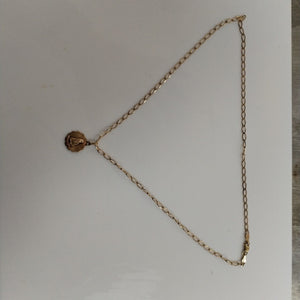 CADENA, MEDALLA RELIGIOSA ORO 10 K 5.3 GRMS (SEMINUEVO)