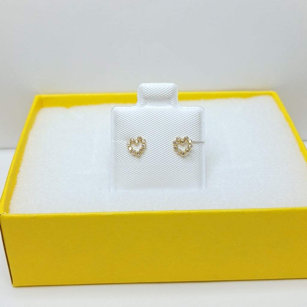 BROQUELES BROQUEL FIG CORAZON 14K 0.23 GR (NUEVO)