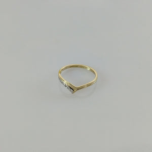 ANILLOS CON CIRCONIAS 14K TALLA 7 1 GR (NUEVO)