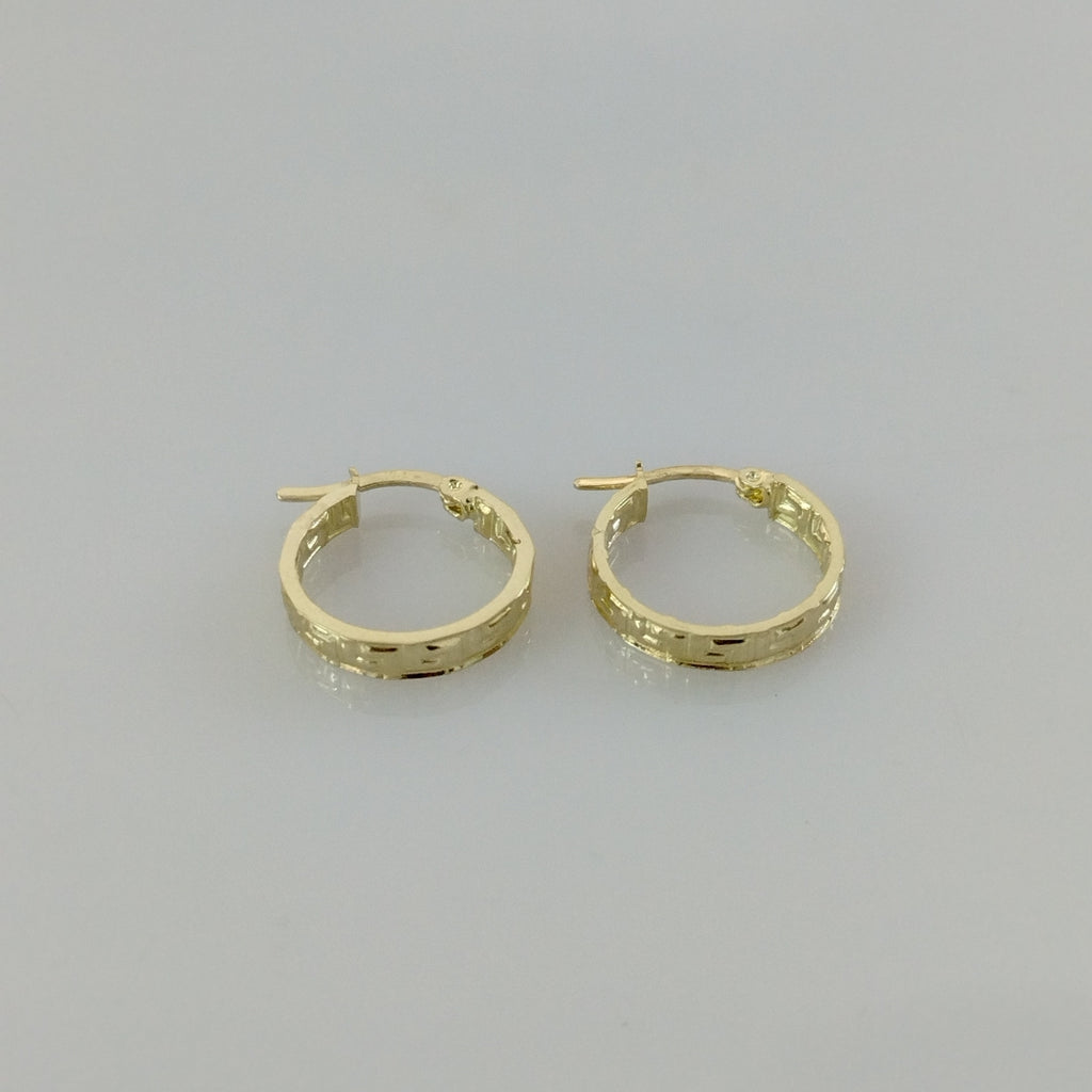 ARETES ARRACADAS FIG GRECAS 14K 1.7 GR (NUEVO)
