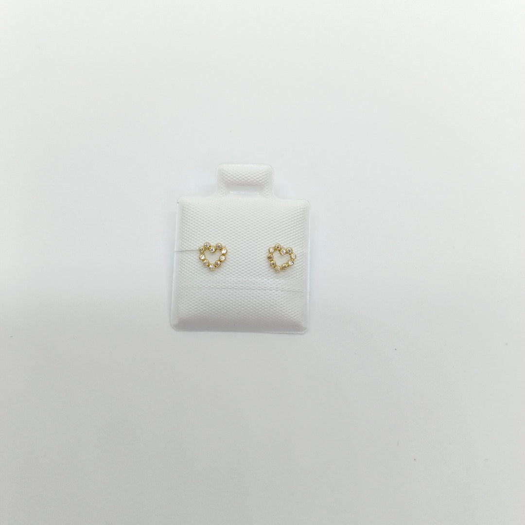 BROQUELES BROQUEL FIG CORAZON 14K 0.23 GR (NUEVO)