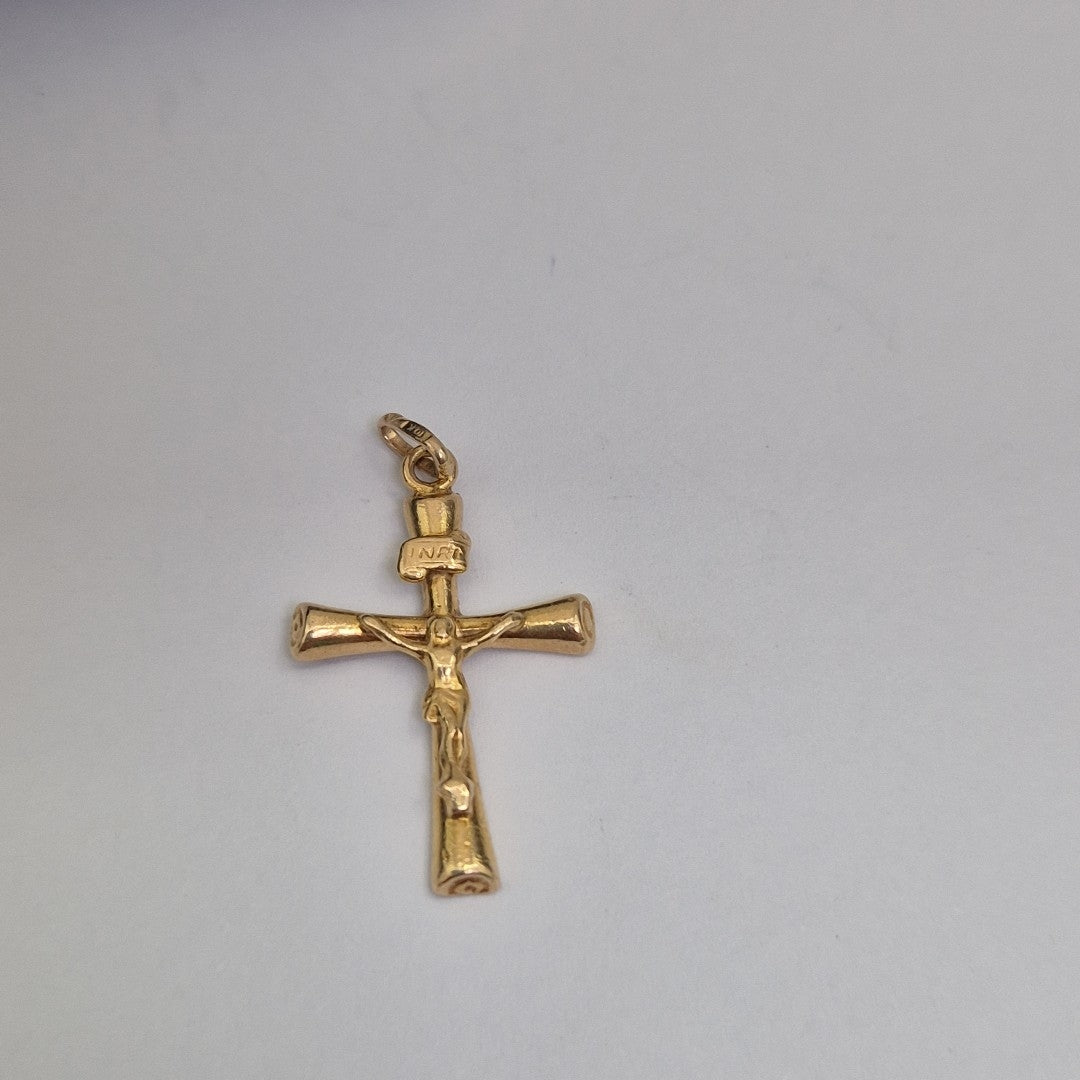 CRUCIFIJO ORO 10 K 1,40 GRMS (SEMINUEVO)