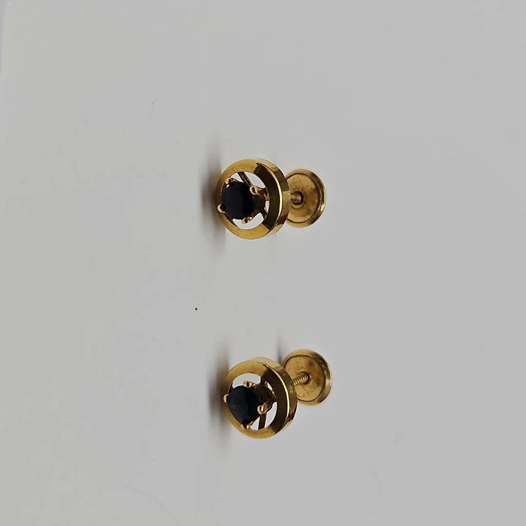 ARETES PAR ORO 14 K 0,80 GRMS (SEMINUEVO)