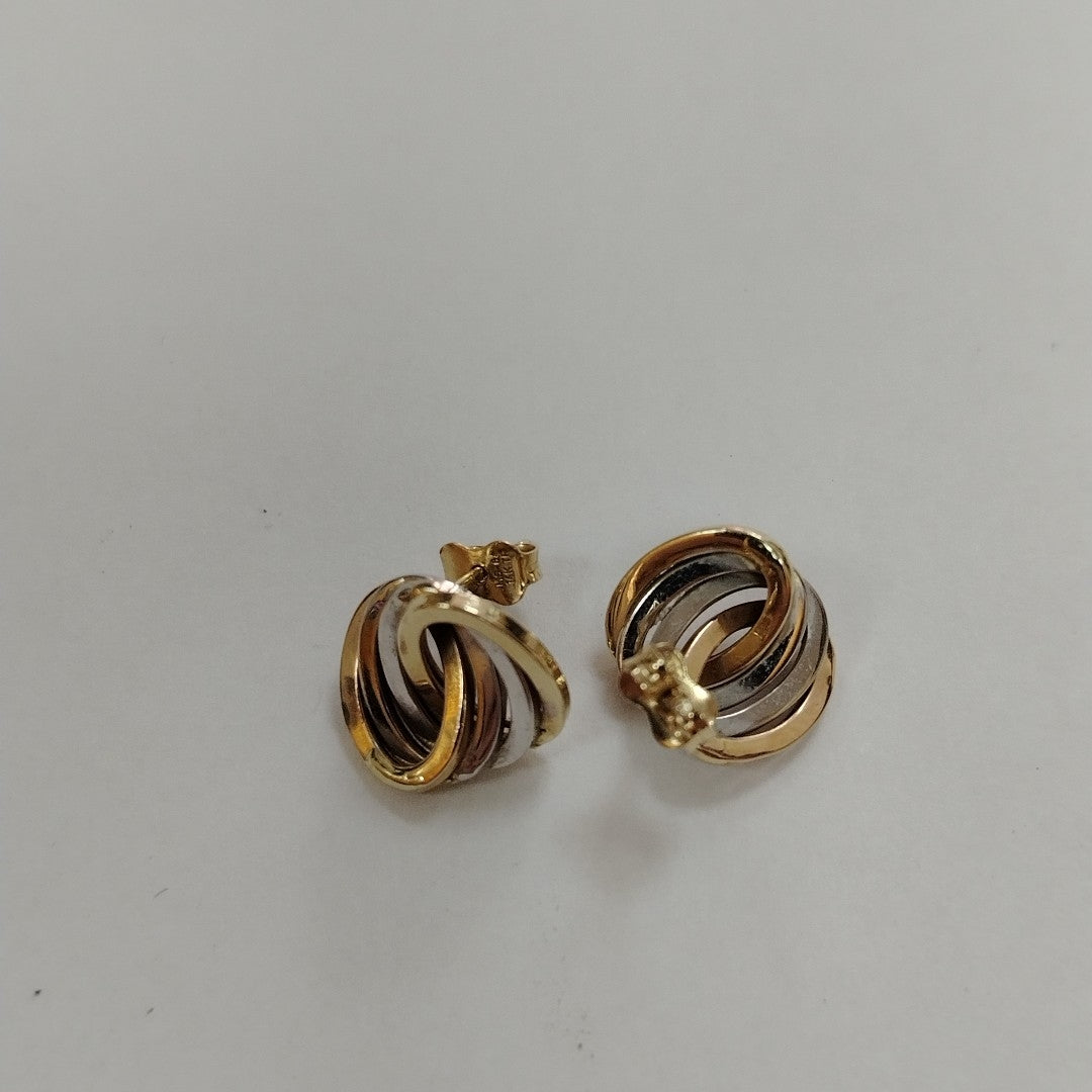 BROQUELES PAR ORO,RODIADO 14 K 2,40 GRMS (SEMINUEVO)
