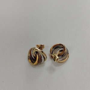 BROQUELES PAR ORO,RODIADO 14 K 2,40 GRMS (SEMINUEVO)