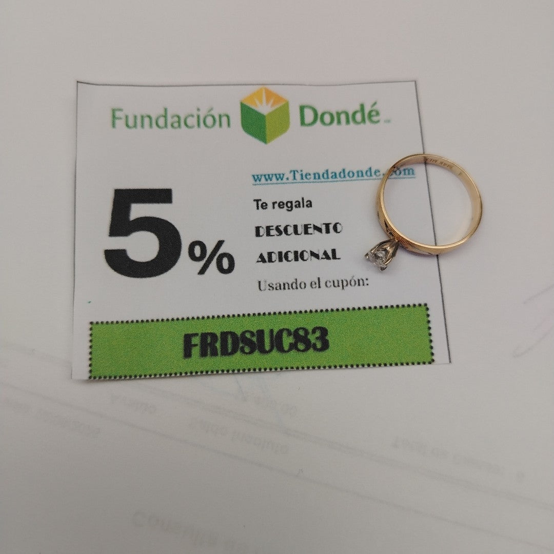 ANILLITO ORO 14 K 1.7 GRMS (SEMINUEVO)