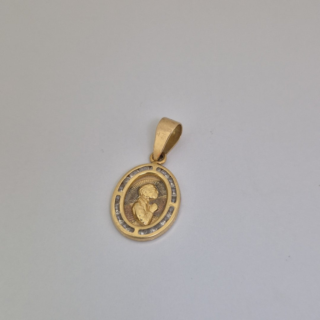 MEDALLA RELIGIOSA ORO 10 K 1,40 GRMS (SEMINUEVO)