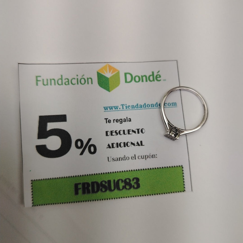 ANILLITO ORO, ORO BLANCO 14 K 1.7 GRMS (SEMINUEVO)