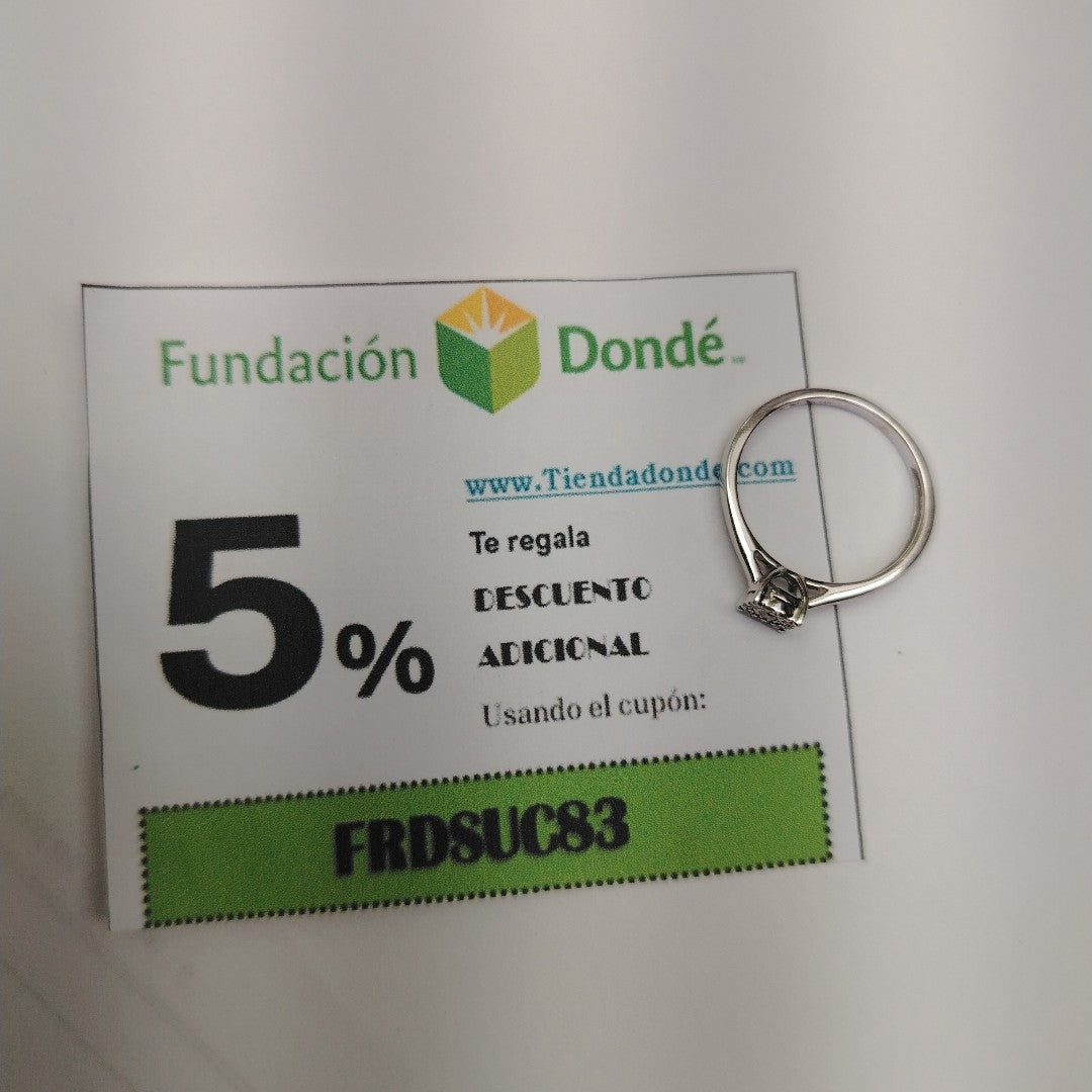 ANILLITO ORO, ORO BLANCO 14 K 1.7 GRMS (SEMINUEVO)