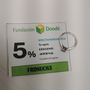ANILLITO ORO, ORO BLANCO 14 K 1.7 GRMS (SEMINUEVO)