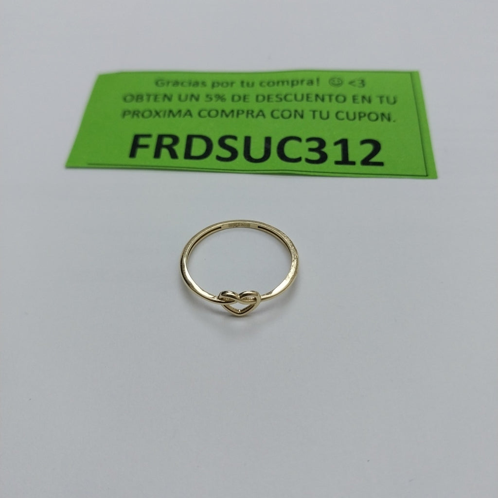 ANILLOS ANILLITO FIG CORAZON 10K TALLA 7 0.8 GR (NUEVO)