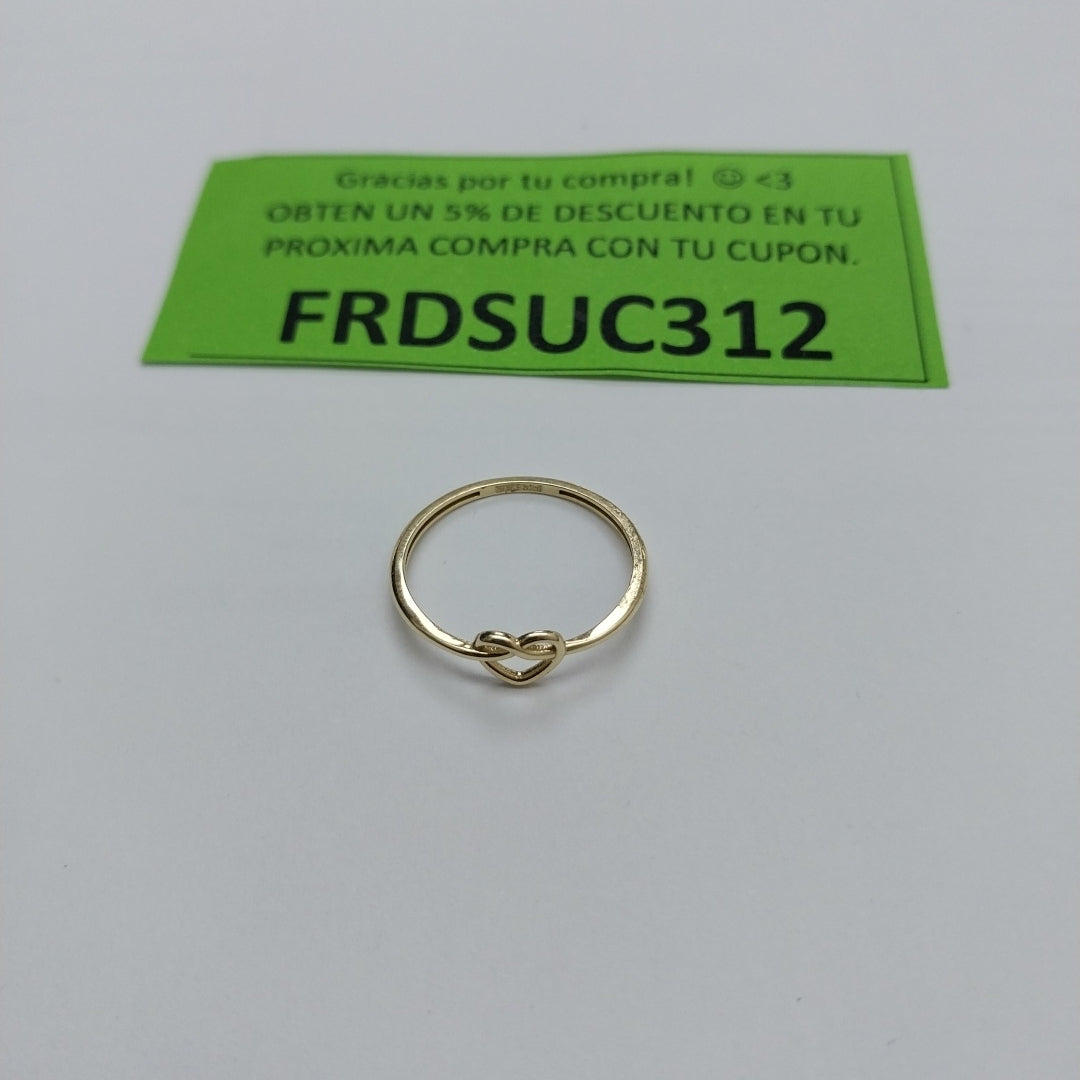 ANILLOS ANILLITO FIG CORAZON 10K TALLA 7 0.8 GR (NUEVO)