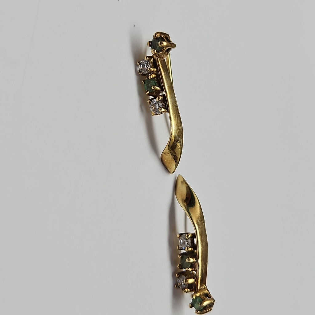 ARETES PAR ORO 14 K 3,20 GRMS (SEMINUEVO)