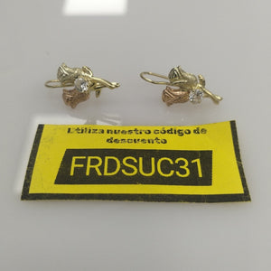 ARETES PAR ORO 14 K 1.8 GRMS (SEMINUEVO)