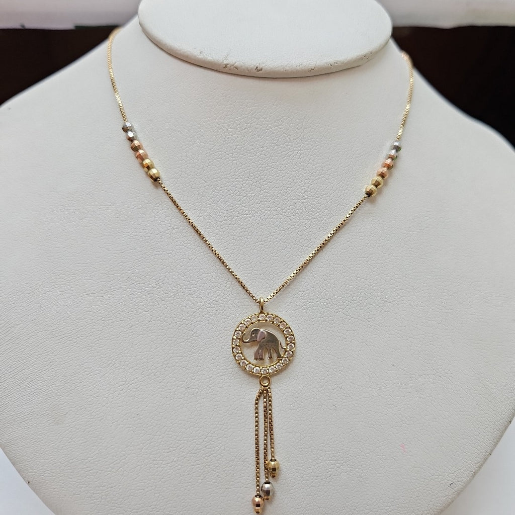 GARGANTILLA ORO,ORO COMBINADO 14 K 3,80 GRMS (SEMINUEVO)