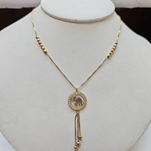 GARGANTILLA ORO,ORO COMBINADO 14 K 3,80 GRMS (SEMINUEVO)