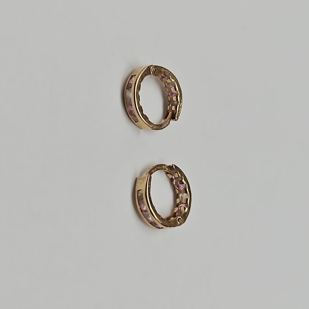 ARETES PAR ORO 14 K 1,00 GRMS (SEMINUEVO)
