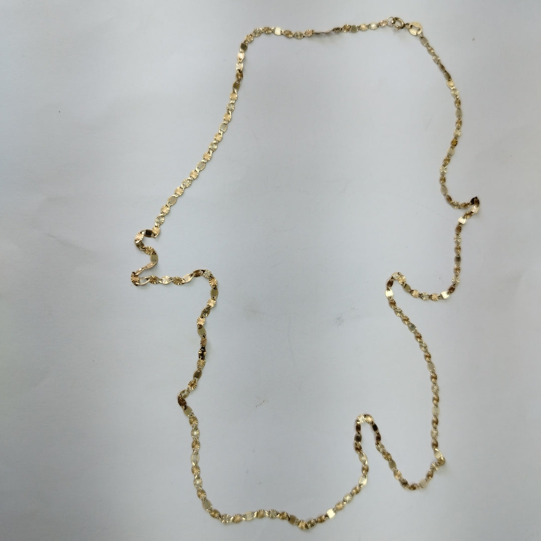 CADENA ORO COMBINADO 10 K 3,00 GRMS (SEMINUEVO)