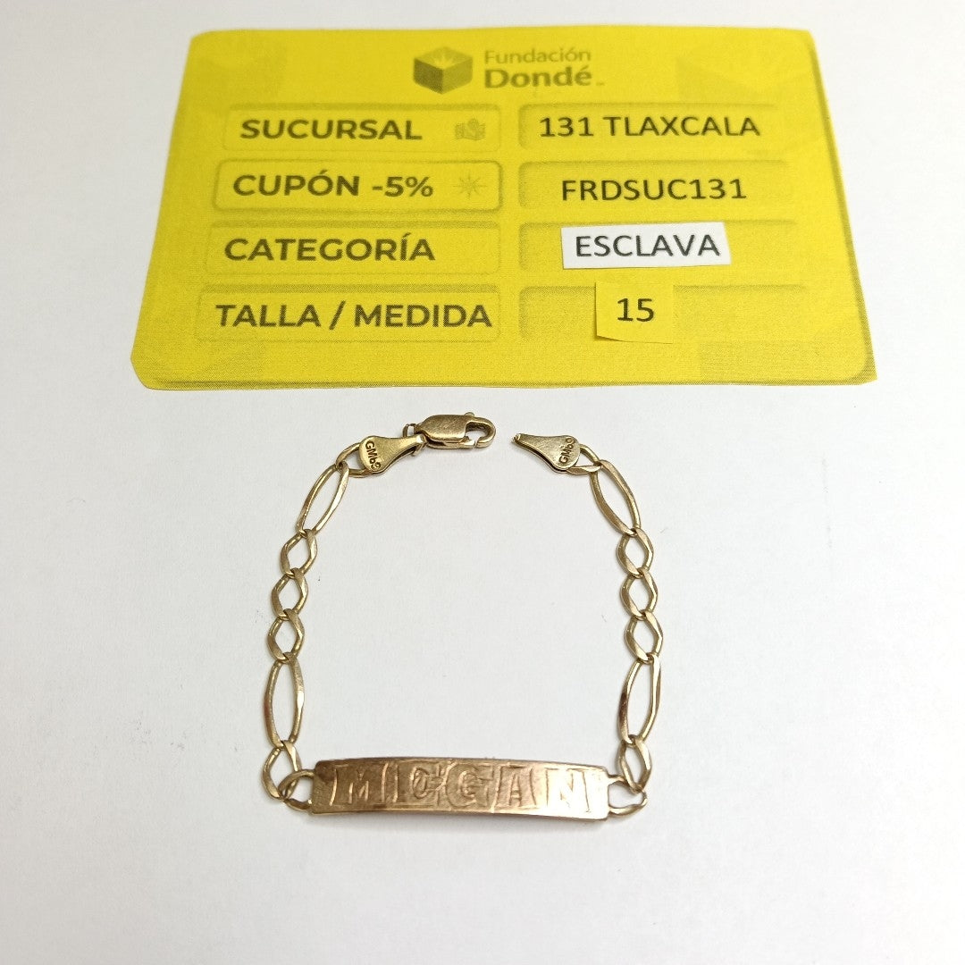 ESCLAVA ORO 10 K 3,40 GRMS (SEMINUEVO)