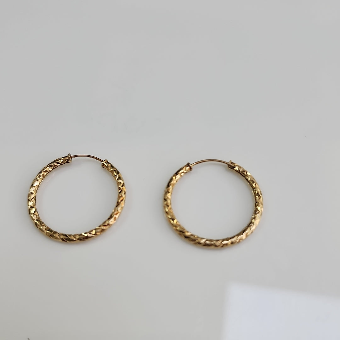 ARRACADAS PAR ORO 14 K 1 GRMS (SEMINUEVO)