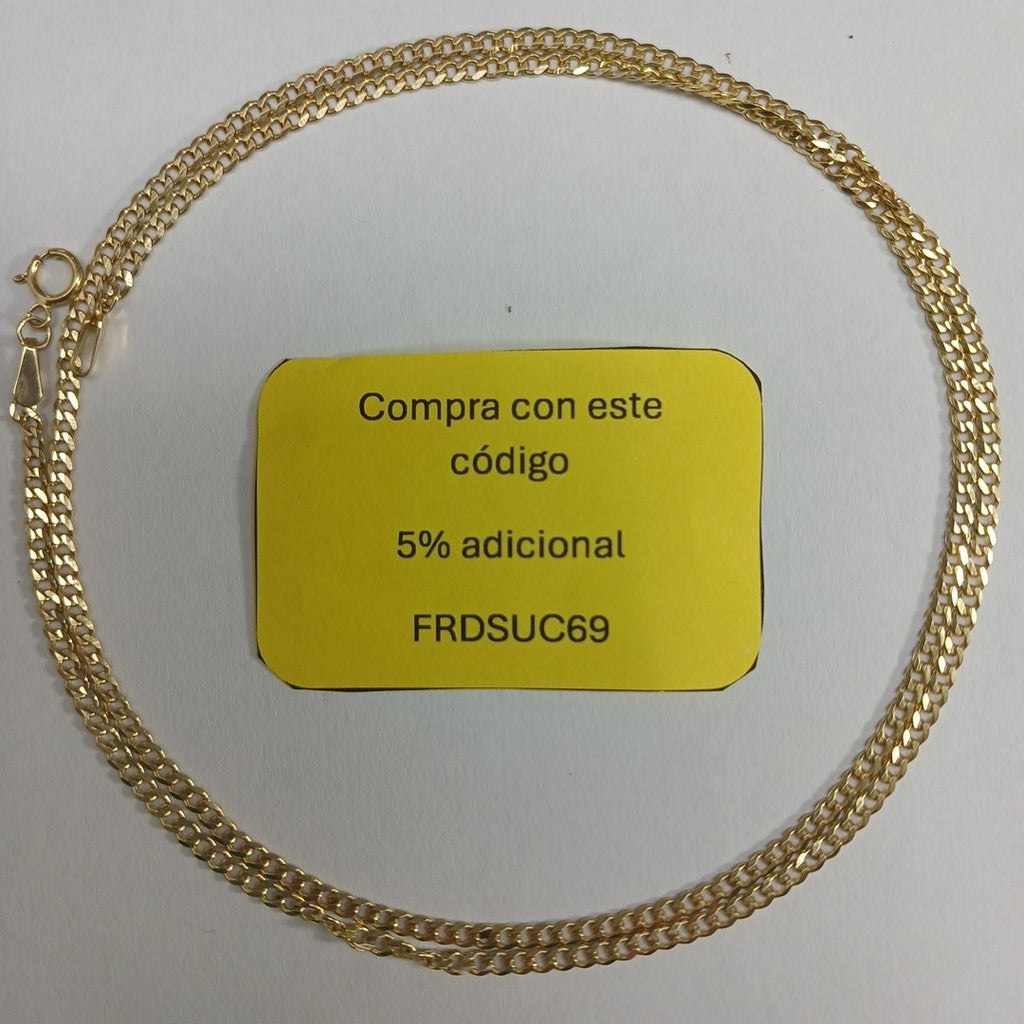 CADENA BARBADO 10K 55 CM 5.3 GR (NUEVO)