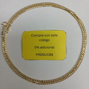 CADENA BARBADO 10K 55 CM 5.3 GR (NUEVO)