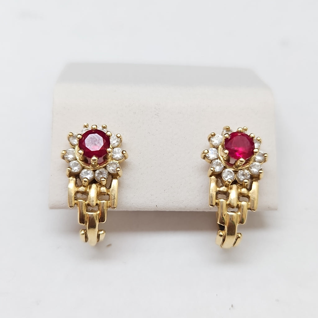 ARETES PAR ORO 14 K 3.2 GRMS (SEMINUEVO)