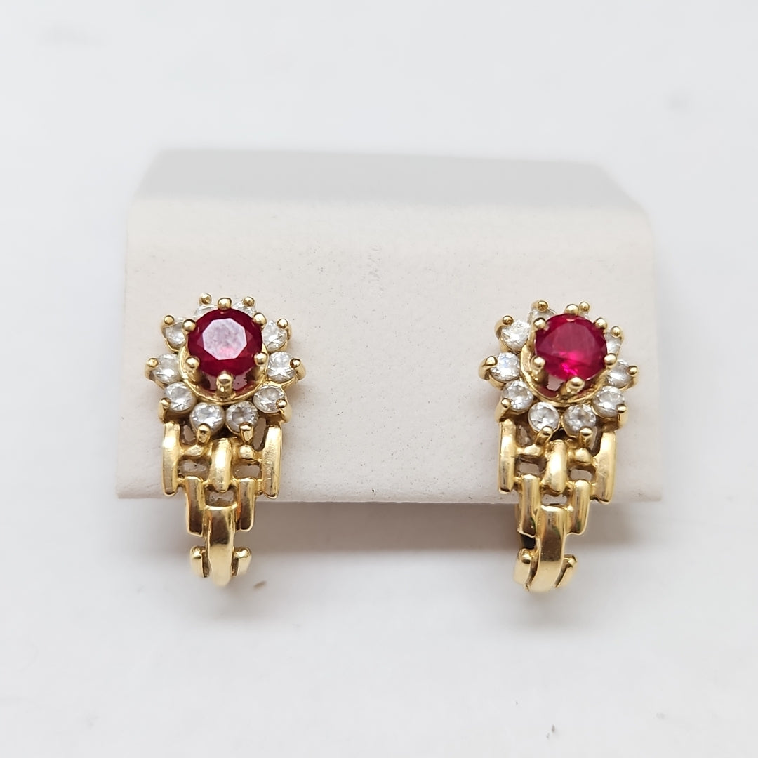 ARETES PAR ORO 14 K 3.2 GRMS (SEMINUEVO)