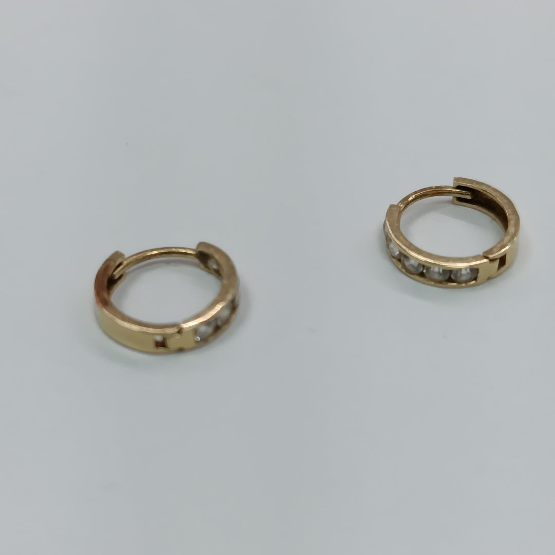 ARRACADAS PAR ORO 14 K 0,70 GRMS (SEMINUEVO)