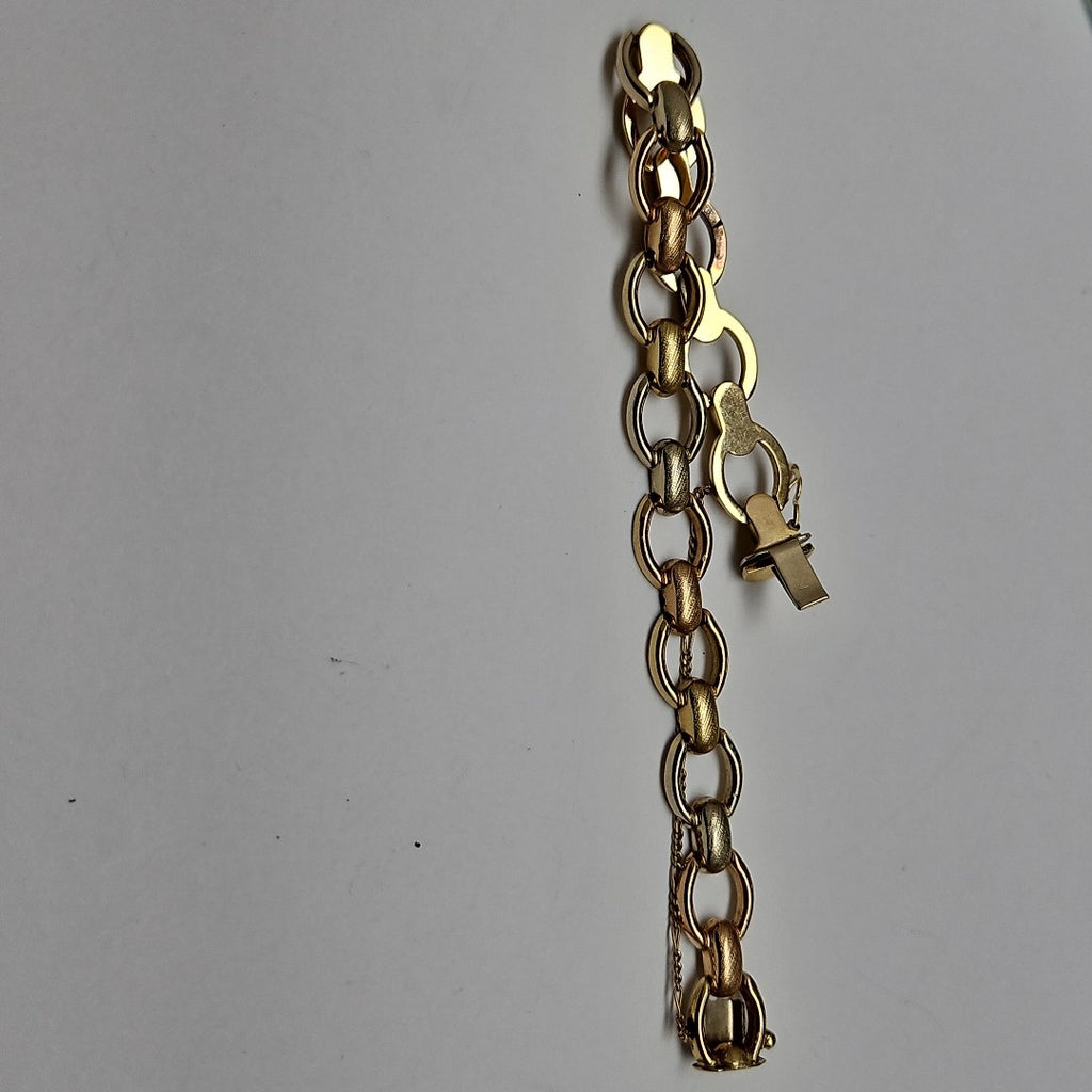 PULSERA ORO COMBINADO 14 K 11,90 GRMS (SEMINUEVO)