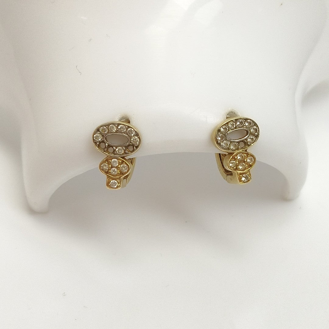 ARETES PAR ORO 14 K 3.6 GRMS (SEMINUEVO)