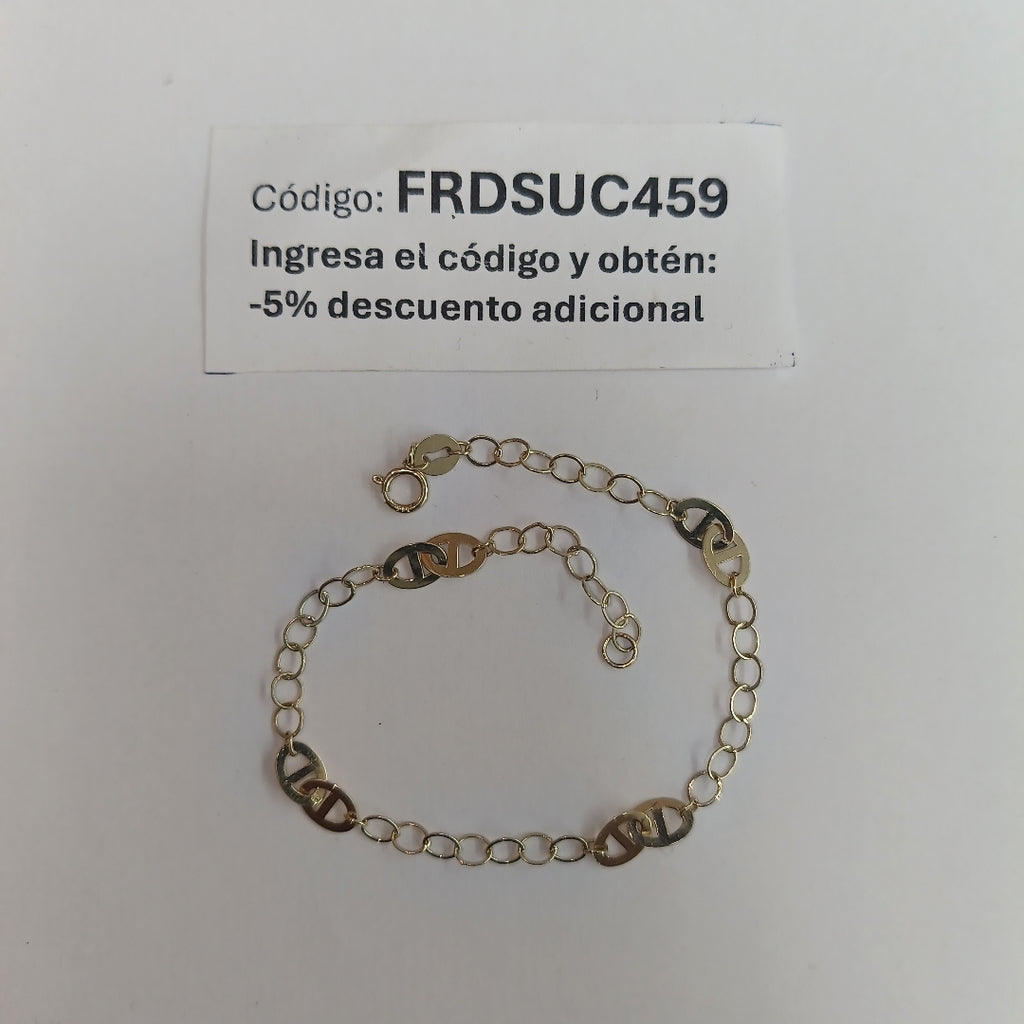 PULSERA ESPECIAL 14K 18 CM 1.6 GR (NUEVO)