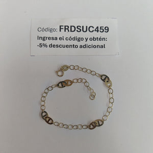 PULSERA ESPECIAL 14K 18 CM 1.6 GR (NUEVO)